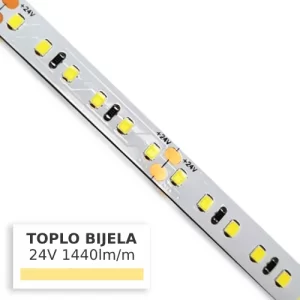 led traka 24v 14,4w/m 120dioda po metru toplo bijele svjetlosti