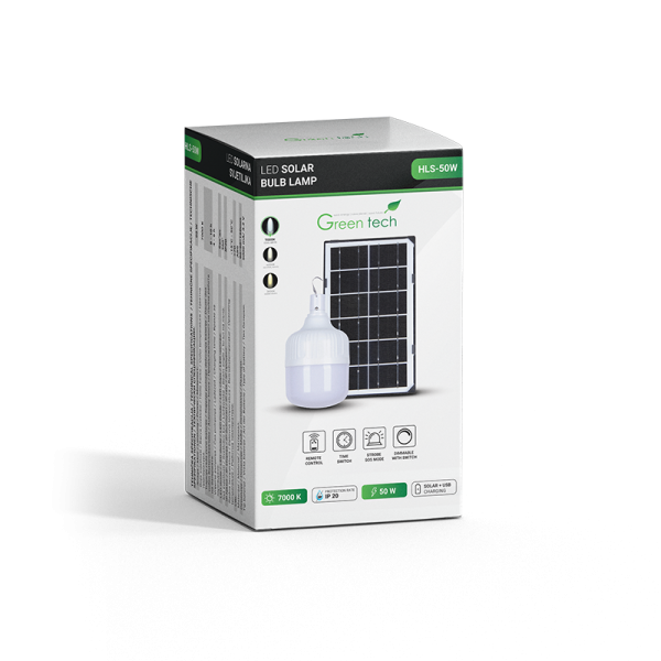 LED Solarna svjetiljka Green Tech HLS-50W 7000K IP20 - Slika 6