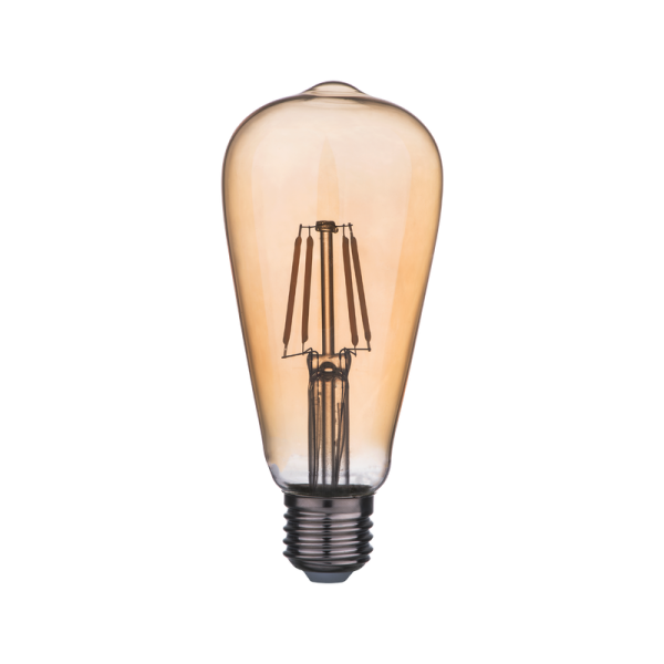 LED filament žarulja Green Tech 8W, 2300K, E27, AC220V, ST64, amber, dimabilna - LFB-5301 - Slika 3