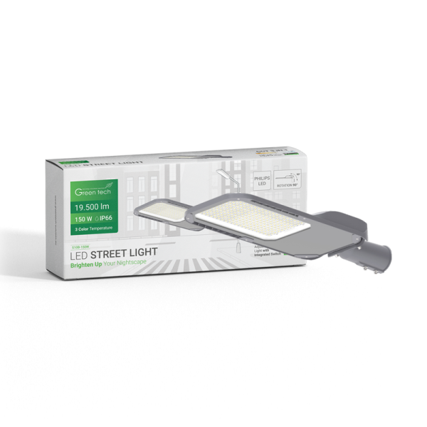 LED ulična svjetiljak Green Tech 150W 3CCT 19500lm Philips LED - Slika 14