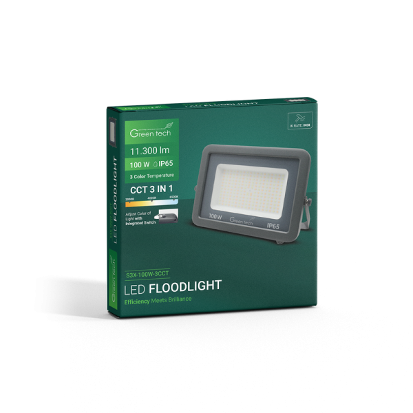 LED reflektor 100W 3CCT Green tech IK08 - Slika 5