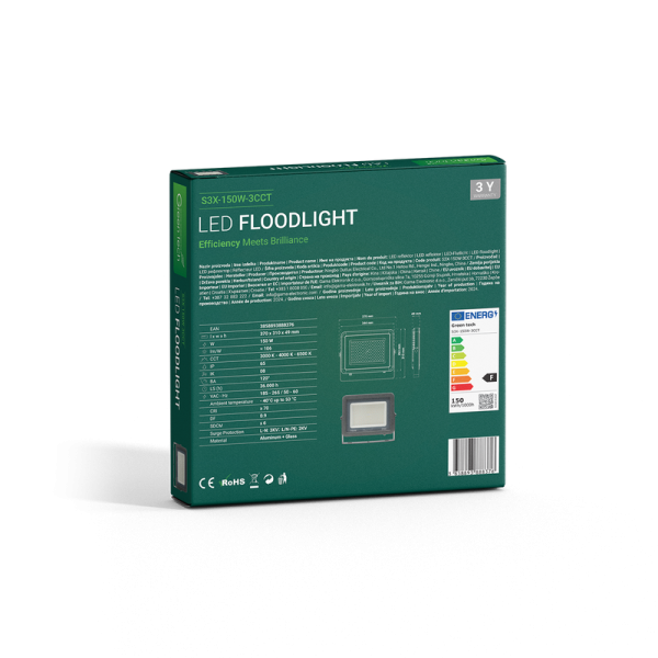 LED reflektor 150W 3CCT Green tech IK08 - Slika 4