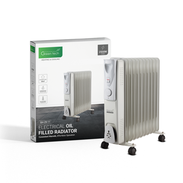 Uljni radijator Green Tech 2500W, električni - GH-29-11