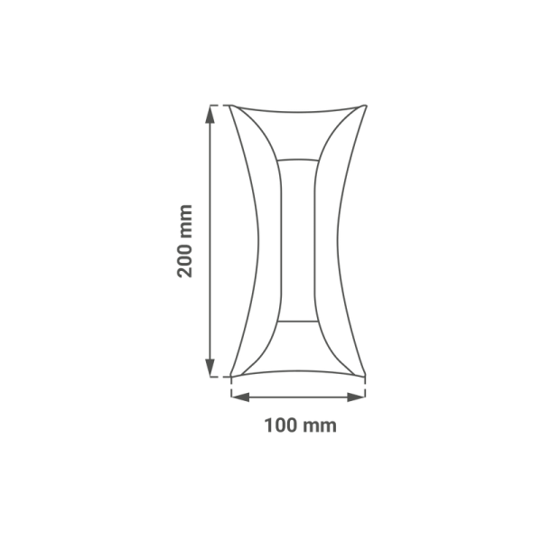 LED vanjska zidna svjetiljka Green Tech 10W 3000K IP65 crna - Slika 6