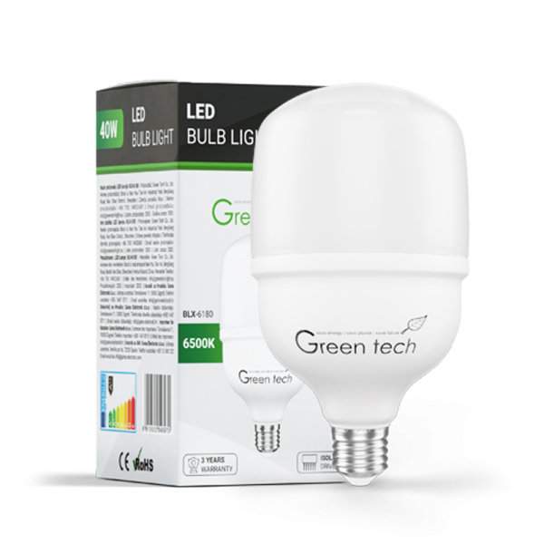 LED žarulja Green Tech 40W, 6500K, E27, T120, Flux: 2400 lm, IP40, Epistar chip - BLX-6180