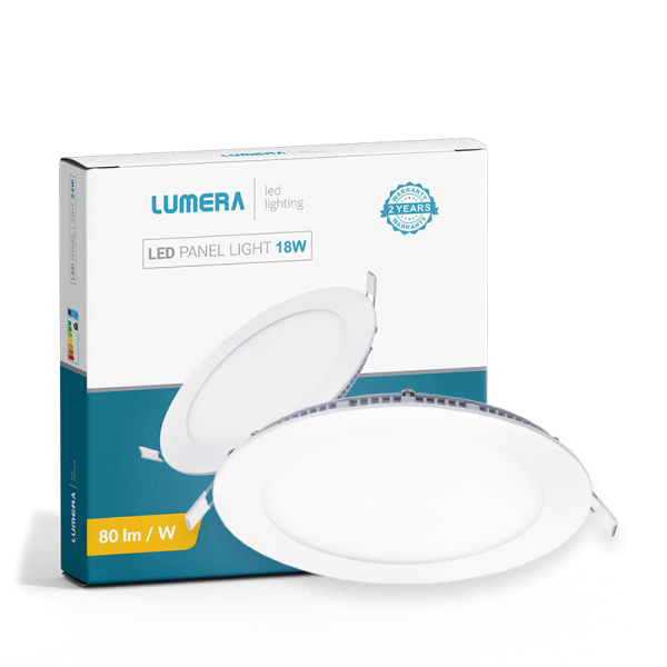 panel Lumera Lighting 18W, 6500K, ugradni, okrugli - LM-226-18W